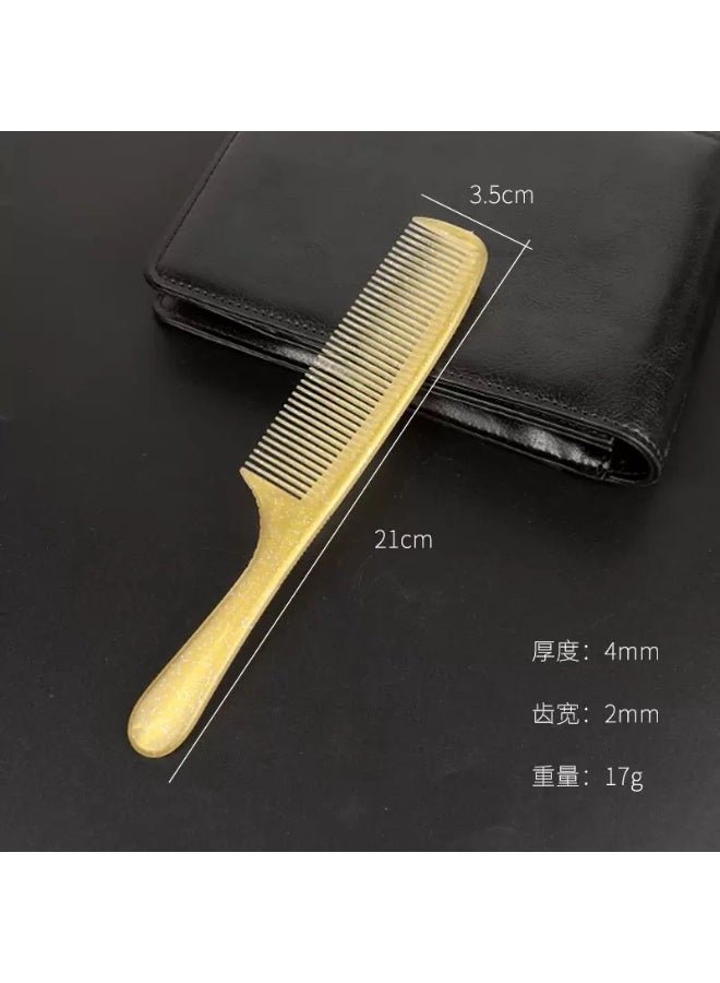 مجموعة أمشاط شعر احترافية للصالونات مكونة من 5 قطع، مجموعة فرش تصفيف شعر مقاومة للحرارة ومضادة للكهرباء الساكنة، أمشاط قص شعر الحلاق لجميع أنواع وتصفيفات الشعر، مجموعة أمشاط كلاسيكية ذهبية للجنسين (ذهبي) - Image 5